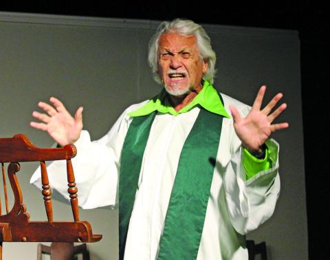 Sentinel Photo/Jessica Shepard Check out Steven Reis as "Reverend Hooker" at Community Actors of South Texas' comedy production of "Dearly Departed" as the show closes this week. Tickets are for sale online at baycitycast.com.