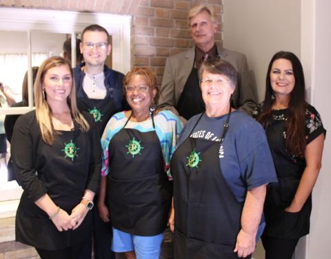 Sentinel photo/Jessica Shepard A handful of this year's Pilot Club of Bay City "Celebrity Waiters" picked their tickets and event information Friday, Aug. 12. The annual fundraising event will start at 6 p.m. Thursday, Oct. 13, at Bay City Civic Center. For questions, call Theresa Knebel at 979-240-3419 or via email at theresaknebel@gmail.com. 