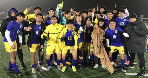The Blackcat soccer team blanked Hallettsville 9-0 in a District 22-4A-1 game Jan. 31. The boys are third in district with a 6-3-3, 2-1 mark.  Courtesy photo