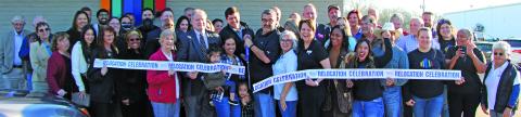 Sentinel photo/Mike Reddell The Lynn Group held a grand opening and ribbon cutting for its new corporate offices at 2200 Ave. A on Thursday, Jan. 26.