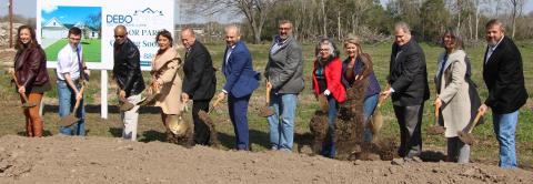 Sentinel Photo/Mike Reddell Lynn Development broke ground for the 200 single-home site Valor Park at 2624 Carey Smith Blvd. Friday, Feb. 10.