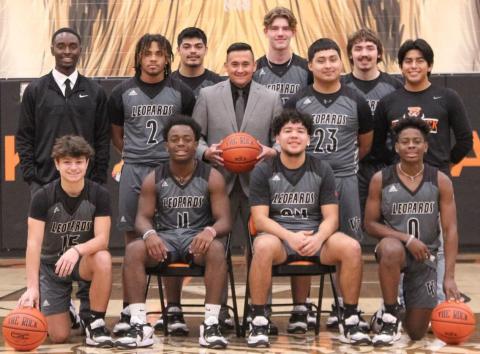 The Van Vleck boys basketball team (13-10, 11-3) finished second in District 24-3A-2. The boys began their playoff run against Tarkington at Shadow Creek High School in Pearland Tuesday, Feb. 21. VVISD photo  