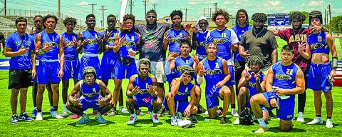 Courtesy photo The Bay City 7on7 team defeated Sweeny last week in the championship game 25-0 at the Ingleside State Qualifying Tournament. Bay City now advances to the state finals in College Station June 22-24.