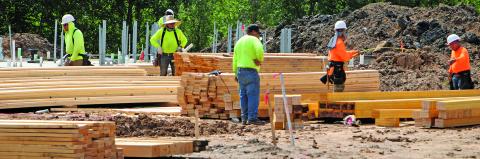 Construction on the new Chick-fil-A restaurant is well underway on Texas 35 east, next to the La Quinta hotel. Completion is projected around late October, said Jessica Russell, executive director of Bay City Community Development Corporation. Sentinel Photo/Mike Reddell