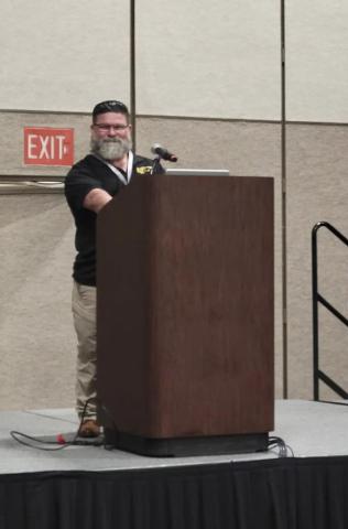 Contributed photo Ladycat Soccer Head Coach Darin Dabelgott was a speaker at the Texas Girls Coaches Association (TGCA) Convention recently.