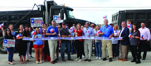 Sentinel Photo/Jessica Shepard Lone Star Sand & Gravel partnered with the Bay City Chamber of Commerce & Agriculture to celebrate its grand opening with a ribbon-cutting ceremony Monday morning at the Bay City Civic Center. Lone Star is a woman-owned business and features a team led by CEO Tammi Tinnin, CFO Trent Tinnin, and Sales Manager Jackie Calk.