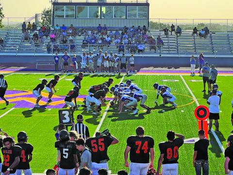 Van Vleck ISD photo Van Vleck scrimmage at Weimer last week.