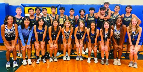 Contributed photo The entire Bay City High School Cross Country team.
