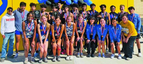 Contributed photo Bay City High School Cross Country Team wins several honors at district meet last week.