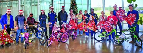 Contributed photo Tenaris continued its tradition this holiday season supporting the Matagorda County United Way’s Adopt-a-Family program. This year, employees joined together to spread holiday cheer and adopted 18 local families in need, providing their children with Christmas gifts.