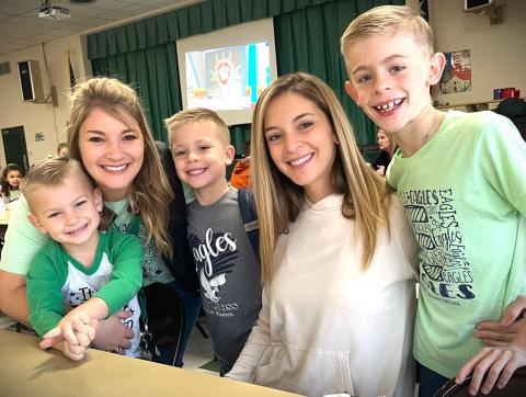 Contributed photo Holy Cross Catholic School kicked off Catholic School Week Friday, Jan. 26 with their annual 'Muffins with Mom'. 