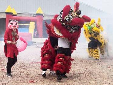 Philip Hester photo Palacios residents celebrated the Lunar New Year with a variety of traditional fanfare on Saturday, Feb. 10. The dragon and lion dancers above symbolically drove away bad luck from the previous year and ushered in goodwill for 2024.