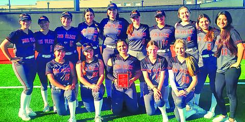 VVISD photo Lady Leps Varsity softball took 2nd place in the Palacios Tournament Feb. 24. The only loss they took was against Brazosport this morning 3-2. They finished the day beating Palacios 4-2. Serenity Suarez was voted All Tournament by her team and coaches.