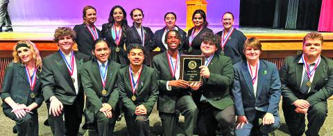Bay City High School's Dungeeoneers One Act Play showcase participated in UIL District competition over the weekend and is headed to Area competition. Bay City's individual awards went to Ruby Aivles, Jacen Garcia, Anavie Bryant, Lucille Frick, Maria Rivera Rascon, Malachi Moore, and Cali Morales. Contributed photo