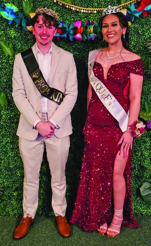 Contributed photo The Bay City High School 2024 Prom King and Queen are Zachary Thomas and Madilyn Willis.