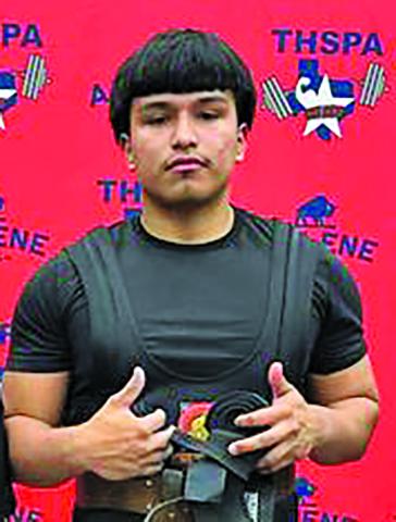 Tidehaven's Victor Torres, left, placed 6th at the Stare Powerlifting Meet. His results:   Squat 600 (45 pound jump from regionals) Bench 420 (65 pound jump from regionals) Deadlift 580 (25 pound jump from regionals) Finished with a 1600 total (135 pound jump from regionals) Tidehaven ISD  photo