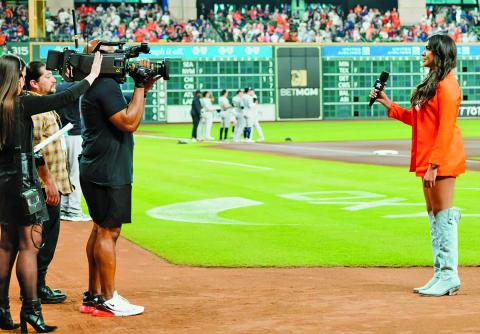 Contributed photo Former Bay City Blackcat Kaylise Irizarry will sing the National Anthem April 27-28, at Estadio Alfredo Harp Helú, in Mexico City, featuring the Houston Astros and Colorado Rockies. 