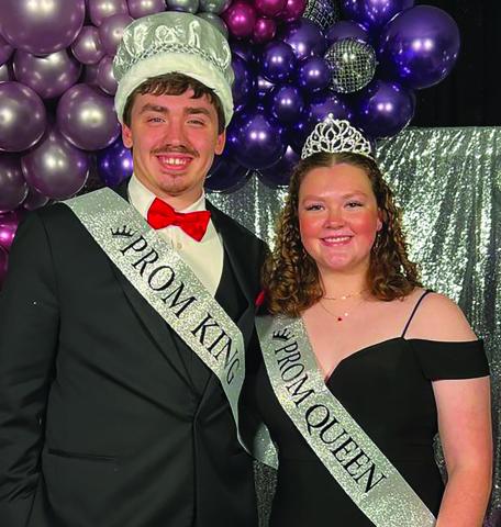 VVHS Prom King & Queen: Charlie Hill & Rebecca Hatfield.