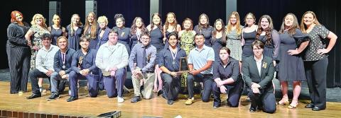 Courtesy photo Van Vleck High School’s Leopard Players earned several honors in the 2024 Area OAP Awards. Those honors included: Grace Gibbens, All Star Crew; Van Vleck (Grace C. Cadence A. Ali G. Tatum M) Best Crew; Ava Cervantes, Honorable Mention All Star Cast; Gaven Ros and Christopher Hernandez, All Star Cast; the Leopard Players’ Hempstead, East Bernard, Orangefield, Advancing Plays; and Van Vleck was chosen Alternate. 