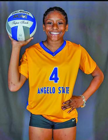 Contributed photo Tidehaven athlete standout Mary Johnson made a verbal commitment to Angelo State to play volleyball. 