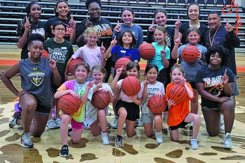 The girls at Van Vleck’s Lep basketball camp had a blast! Courtesy photo