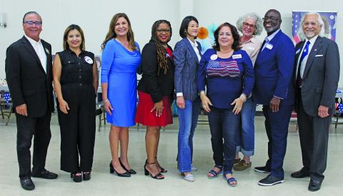 Sentinel Photo/Jessica Shepard Ten Democratic candidates were present for the Democratic Rally and Meet the Candidates at the Knight of Columbus Hall Thursday, Sept. 26.