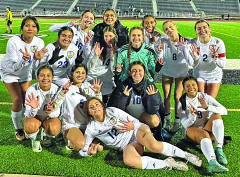 The Ladycats defeated Calhoun 7-0 Friday, Jan. 24. The win made the girls 2-0 in district play. The Ladycats next game was Monday, Jan. 27, vs Hallettsville. Courtesy photo