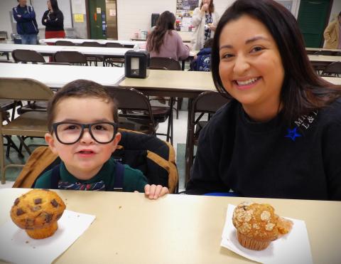 Courtesy photo 'Muffins with Mom' was recently held to kick off Holy Cross Catholic School's 'Catholic Schools Week.' What a treat it was in more ways than one.