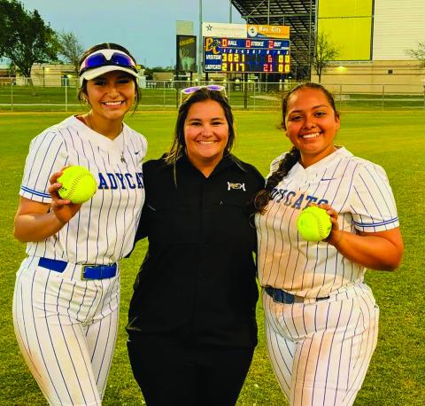 Felicity Lara and Ameryce Jacques with their first in game home runs. Ladycat Softball beat Sweeny for the first time in seven years and potentially first time in Bay City history to run rule Sweeny, with a score of 21-6. LeDarion Stone/ Live in the Moment Photography