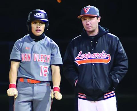 Contributed photo Van Vleck completes the tournament sweep of the Rice Consolidated Tournament with a 15-1 victory against the Victoria Cobras to extend their winning streak back to 4 straight. Leopards will next be in action at home next Friday, March 14, in a big non-district matchup vs New Waverly