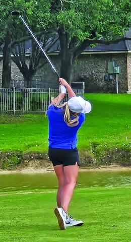 BCHS photo Senior Tanna Fair represented BCHS in the UIL Region IV-4A Golf Championships last week at  The Club at Colony Creek in Victoria. Fair finished 21st in a field of 94 young ladies.
