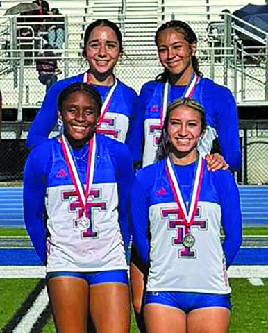 The following athletes will advance to the Regional Track Meet: Mary Johnson - High Jump, Long Jump, 100m, 200m; 4x200 Relay, Naomi Alameda, Maleah Galvan, Adrianna Aboytes, Mary Johnson; Alt: Katy Kelley, Naomi Aboytes, Eliyah Martinez Courtesy photo