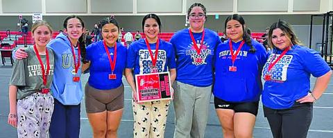 Tidehaven photo The Tidehaven girls won first at the Palacios Powerlifting meet Saturday, Jan. 31.