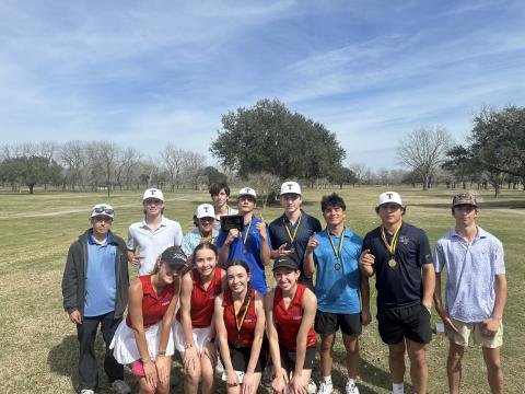 Tidehaven photo Tidehaven Boys golf teams placed 1st as a team and THS Girls who placed 3rd as a team in Victoria recently. Audrey Harvey 4th place Medalist - 103, Bryce Sliva 4th place Medalist - 87,  Cayden Walker 1st place Medalist - 80.