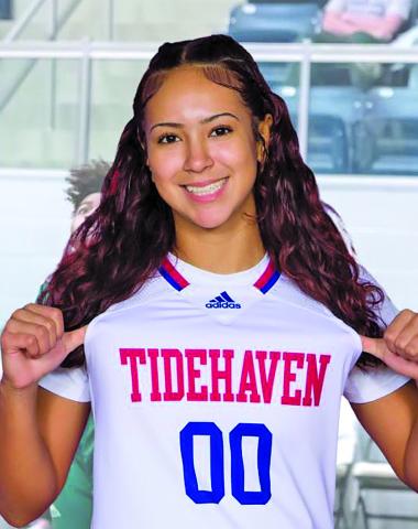 Tidehaven sophomore Adriana Aboytes recently was named to the Texas Association of Basketball Coaches All Region Team. Contributed photo