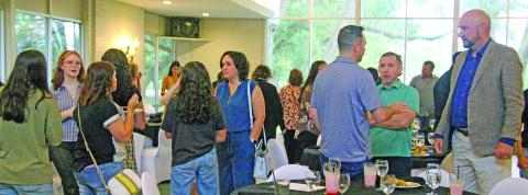 Sentinel Photo/Jessica Shepard Members of the Youth Leadership Matagorda County mingle with school and business leaders during a luncheon last week.  