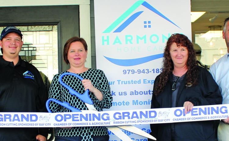 The Bay City Chamber of Commerce celebrated a ribbon-cutting ceremony with Harmony Home Care, Thursday, Jan 20. The office is located at 1830 Seventh St.in Bay City. Sentinel photo/ Jessica Shepard