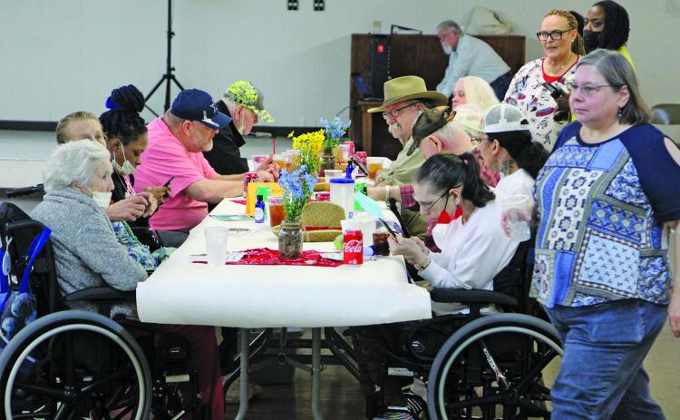 Sentinel photo/Mike Reddell Matagorda County Fair & Livestock Association (MCFLA) Senior Citizen Day brought in a good turnout March 3.
