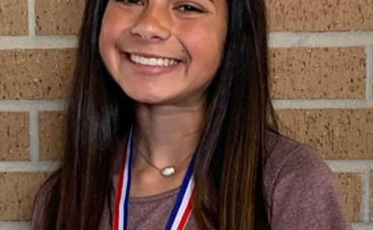 Emilee S of Van Vleck recently got 3rd place in Spelling & Vocabulary at the UIL Academic Meet in Needville. She will be joining our other Regional Qualifiers on April 23 for the Region 3-3A UIL Academic Meet at Blinn College in Brenham. Contributed photo