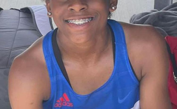 Tidehaven’s Mary Johnson placed second in high jump and earned a berth to the state meet. Tidehaven photo