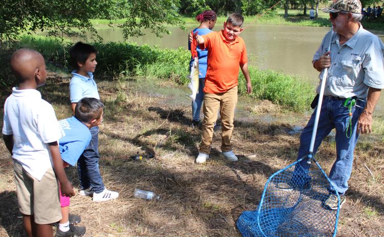 Sentinel photo/Jessica Shepard Serve Outdoors Matagorda bay Chapter partnered with the Matagorda County Birding and Nature Center to give special abilities students the chance to fish for catfish, Tuesday, May 17