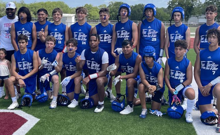Contributed photo Tidehaven’s 7on7 squad that qualified for state tournament.