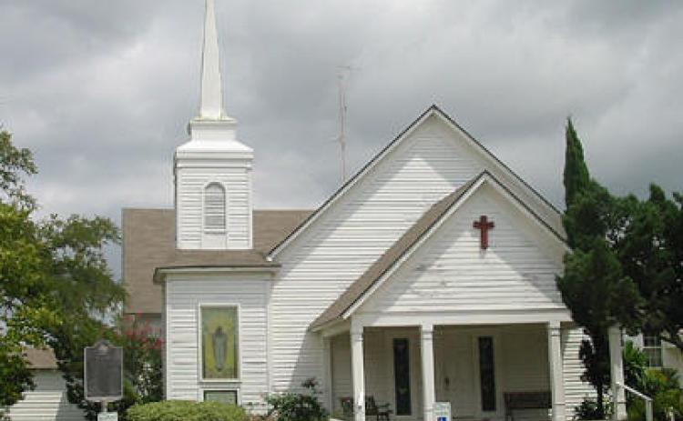 Matagorda County History & Genealogy page  Above left is the Matagorda United Methodist Church, which was founded in 1839.