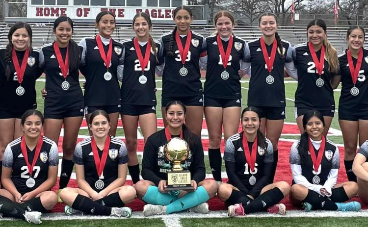 Contributed photo The Lady Cats left the Salado soccer tournament last weekend as the consolation champs. Pool play: Davenport 2-0 win, Salado 0-1 loss, Chaparral 3-0 win, and 2-1 win vs Temple in consolation championship.