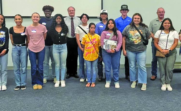 Contributed photo The inaugural student convocation attended the first ever Youth Matagorda County Leadership session. The session was hosted and organized by Matagorda County Judge Bobby Seiferman and BCCDC's Executive Director Jessica Russell. It was sponsored by HIF, USA. Russell said the group was comprised of  “17 of our county's best and brightest students representing all five school districts.”