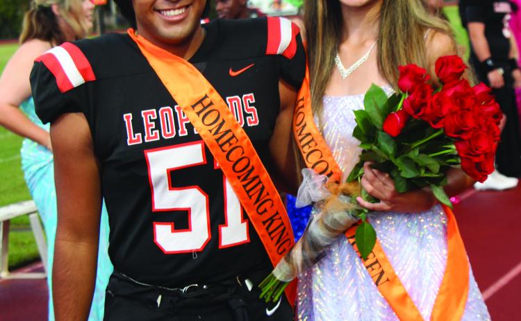 Sentinel photo/Jessica Shepard 2023 Van Vleck High School Homecoming King Christopher Hernandez and Queen Emilee Schneider were crowned at pre-game ceremonies Friday, Sept. 15.