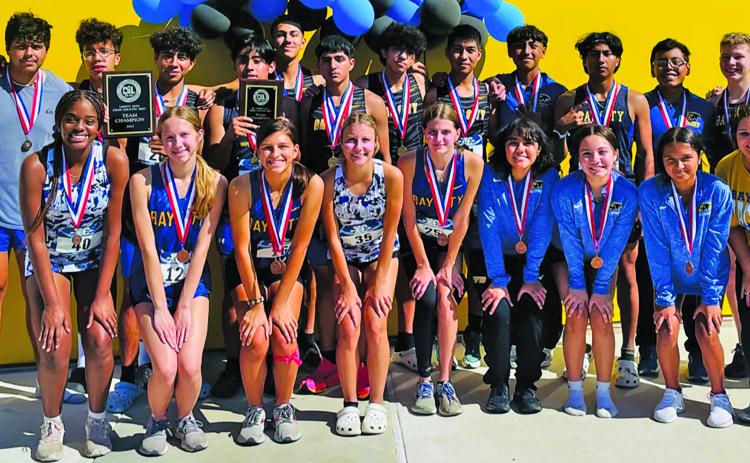 Contributed photo Bay City High School Cross Country Team wins several honors at district meet last week.