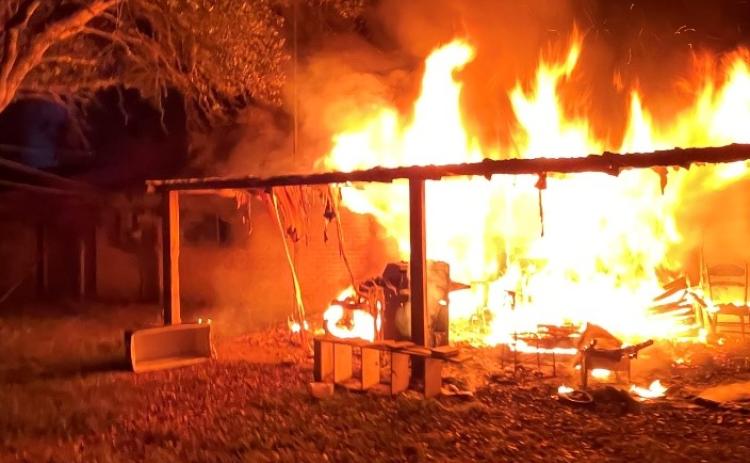 Fire Marshal Dan Shook photo A fire at 4703 Hiram Brandon last week was ruled accidental after a man was frying fish and oil spilled over onto the county causing the kitchen to catch fire.
