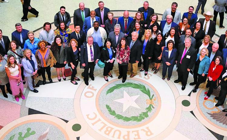 Contributed photo Matagorda County Day in Austin participants in capitol rotunda prior to legislature and staff visits Tuesday, March 18.