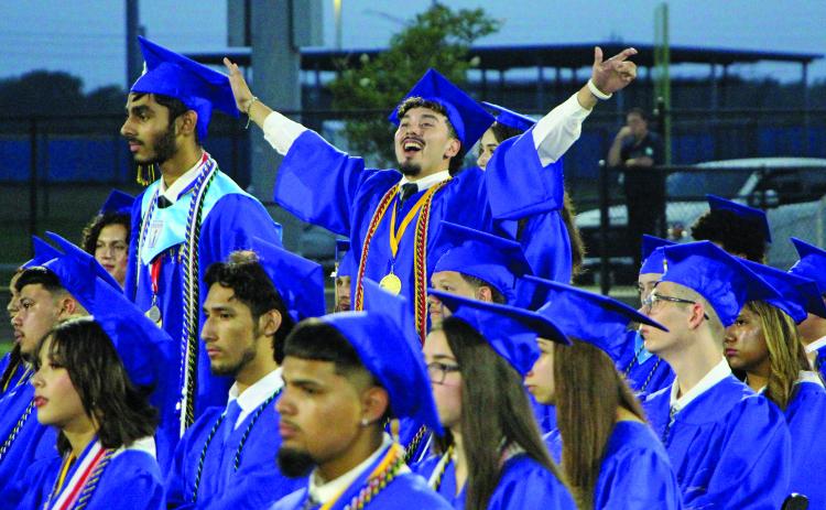 Sentinel Photo/Jessica Shepard Amongst Bay City High School's 258 graduates, many like the senior above were excited to finally receive their diplomas May 23.